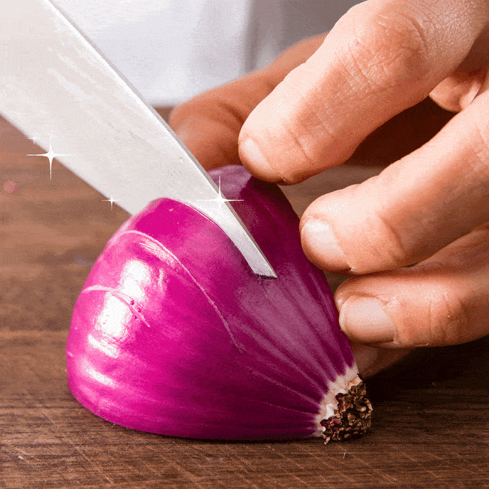 How Often Should You Sharpen Your Knife? Use an Onion to Find Out